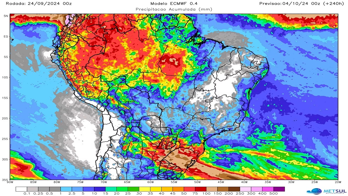 Alerta sobre a chuva em Camaquã e outras regiões do Estado.